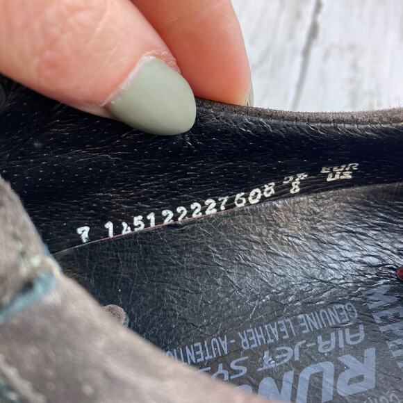 Mephisto Dark Brown Yael Leather Lace Up Fashion Sneaker Runoff Air-Jet Size 8 - Picture 11 of 14